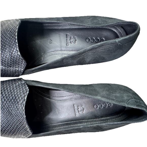 ECCO WOMEN'S TOUCH BALLERINA 2.0 SCALE Size 41/10-10.5 Black Color Flats - Picture 6 of 7